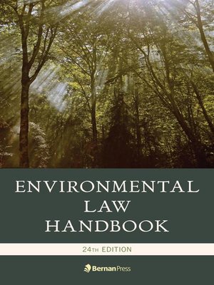 cover image of Environmental Law Handbook